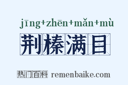 荆榛满目是什么意思的图片